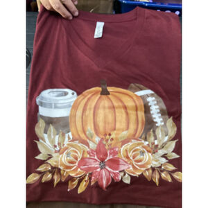 Women's Bella+Canvas Graphic T-Shirt Red Size 2XL
